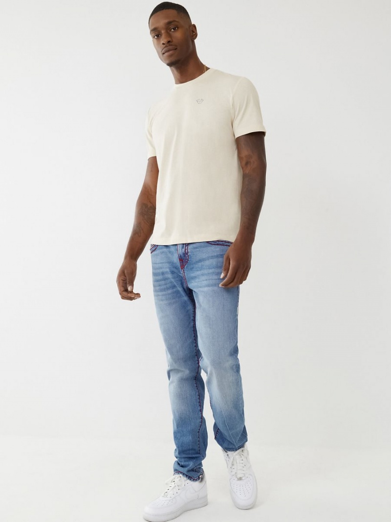 HZMM True Religion Rocco Super T Stitch Skinny Jeans | 7904-DNJXP