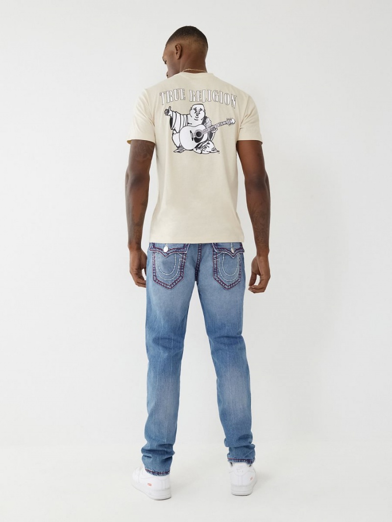 HZMM True Religion Rocco Super T Stitch Skinny Jeans | 7904-DNJXP