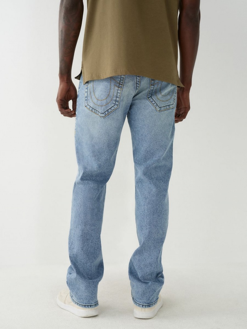 Hammock Path Medium Wash True Religion Ricky Straight Jeans | 9328-ZDCMO