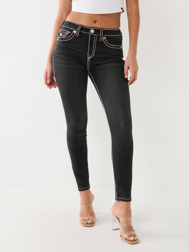 Havana True Religion Jennie Mid Rise Super T Skinny Jeans | 4501-FYQWB