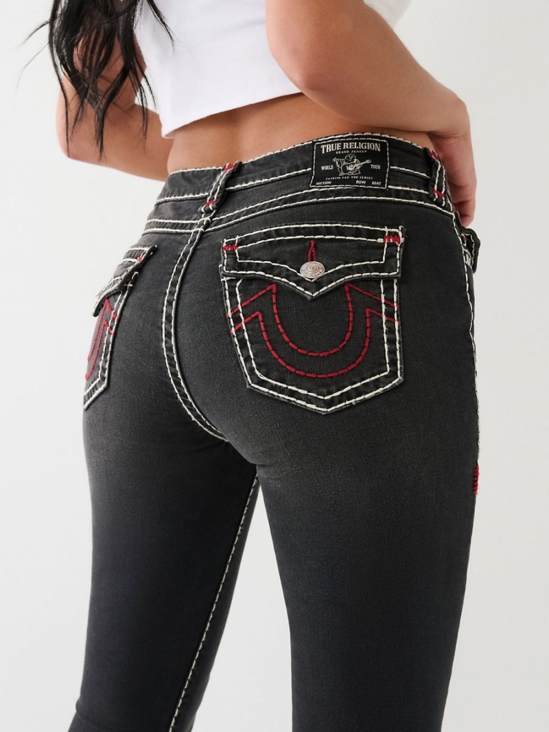 Havana True Religion Jennie Mid Rise Super T Skinny Jeans | 4501-FYQWB