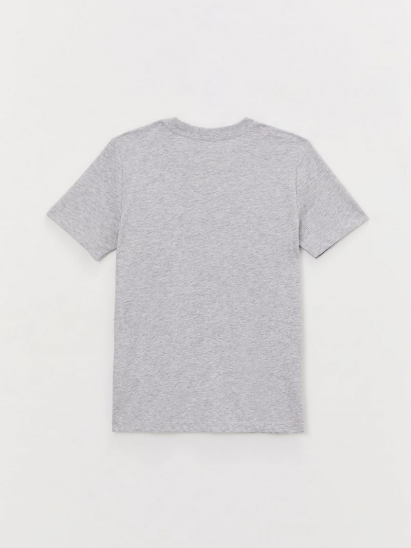 Heather Grey True Religion Boys Logo T Shirts | 6038-JLYFR