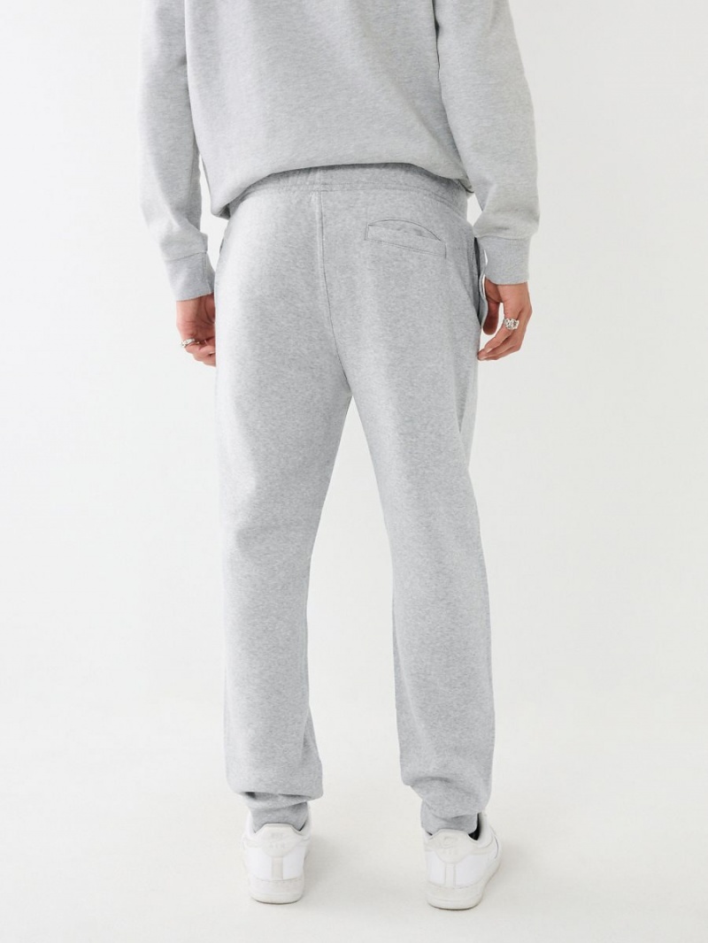 Heather Grey True Religion Logo Jogger | 6941-IOBMS