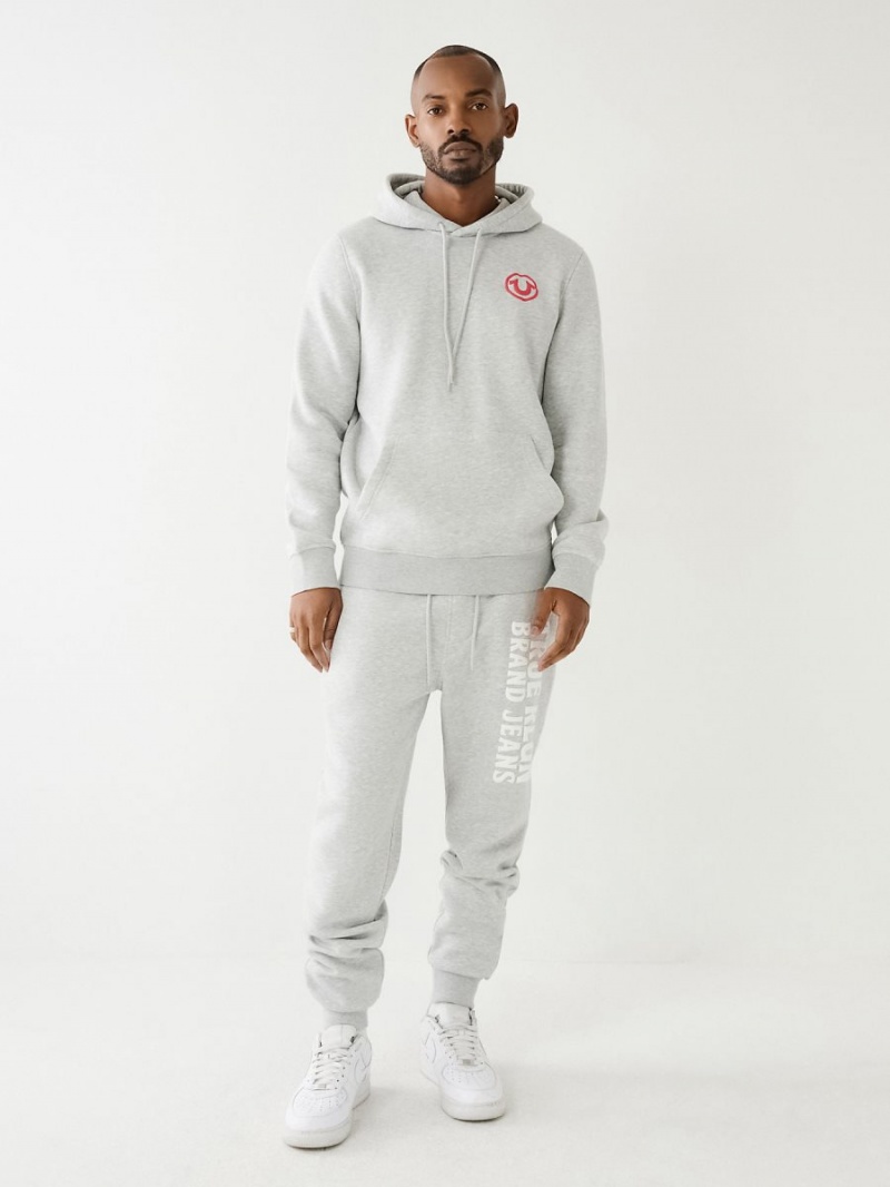 Heather Grey True Religion Puff Trbj Jogger | 1923-LFTJU