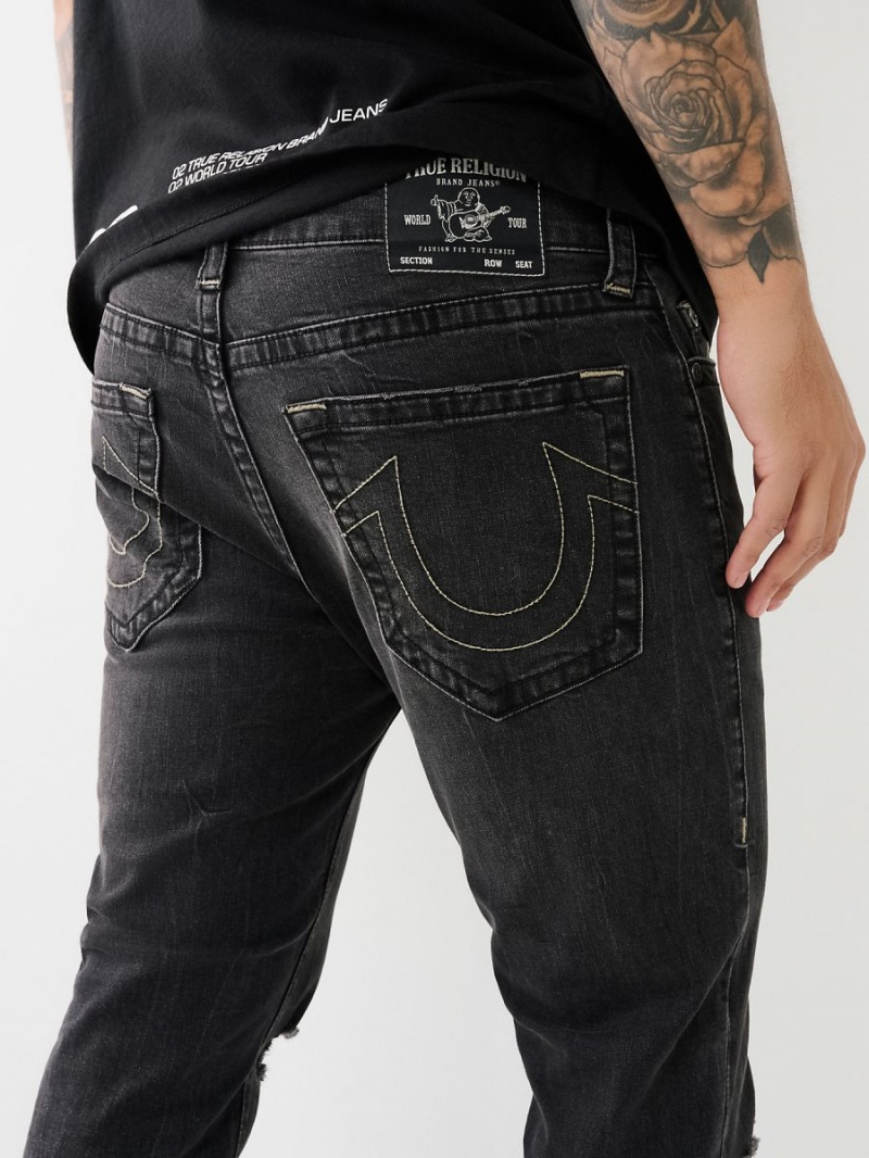 High Rock Black Wash True Religion Rocco Skinny Jeans 32