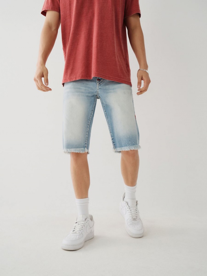 IAAL True Religion Rocco Super T Stitch Skinny Shorts | 7381-FNCXY