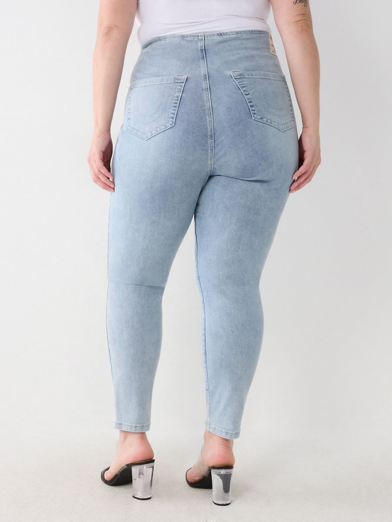 IBCL True Religion Low Rise Ruched Skinny Jeans | 8042-RMPYJ