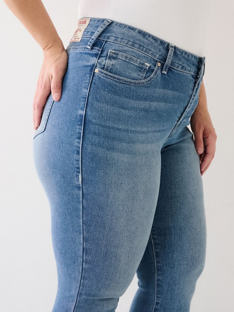 IBEM True Religion Plus Jennie Mid Rise Curvy Skinny Jeans | 1953-UQLCH