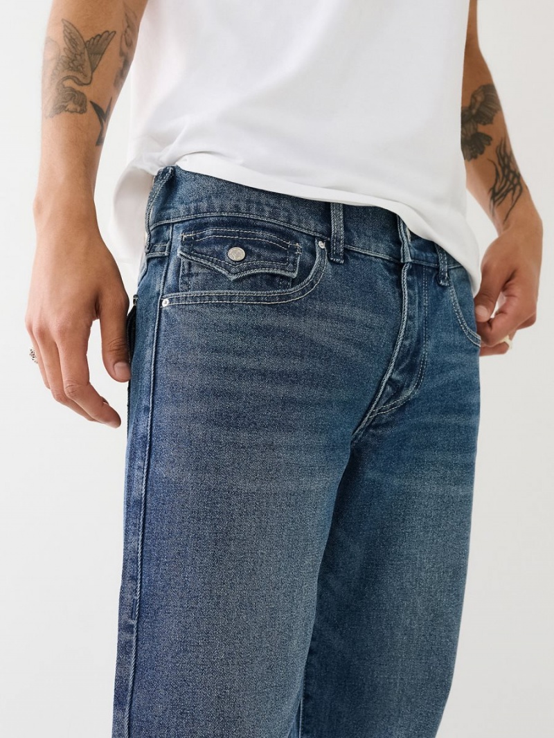 IBMM True Religion Geno Single Needle Flap Slim Jeans | 9058-TJAUF