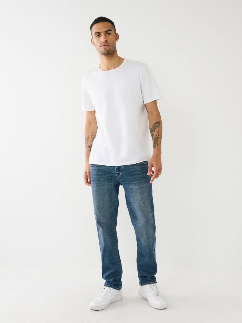 IBMM True Religion Geno Single Needle Flap Slim Jeans | 9058-TJAUF