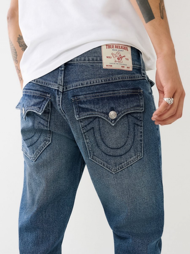 IBMM True Religion Geno Single Needle Flap Slim Jeans | 9058-TJAUF