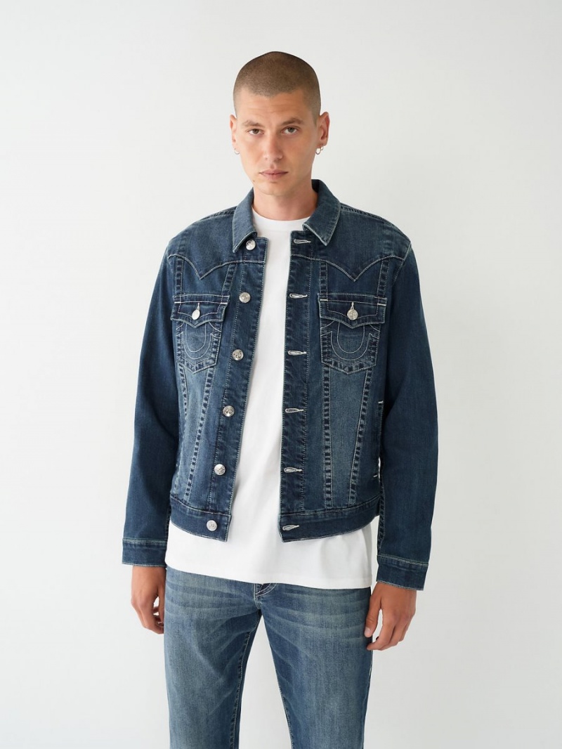 IDBD True Religion Jimmy Painted Hs Denim Jacket | 7193-XGSFZ