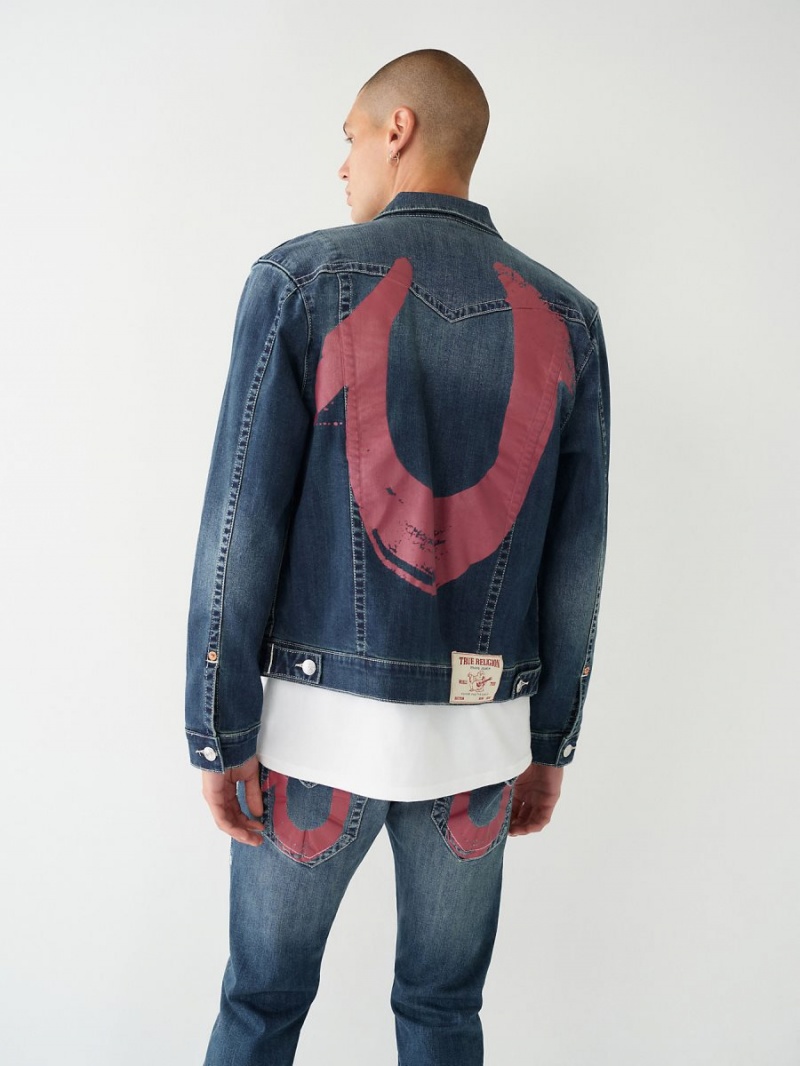 IDBD True Religion Jimmy Painted Hs Denim Jacket | 7193-XGSFZ