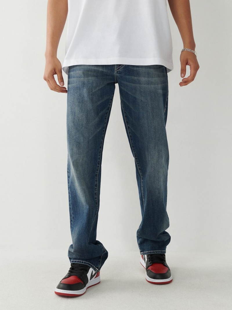 IDBD True Religion Ricky Painted Hs Straight Jeans | 1827-LKNXB