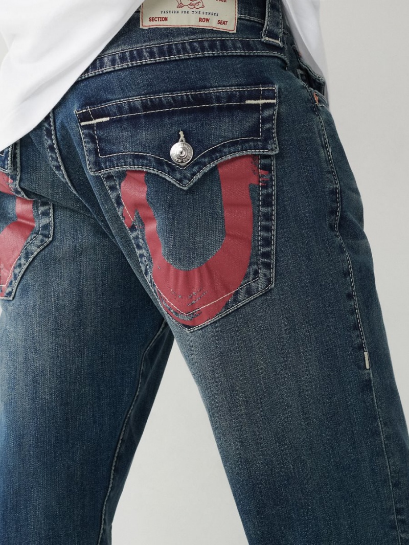 IDBD True Religion Ricky Painted Hs Straight Jeans | 1827-LKNXB