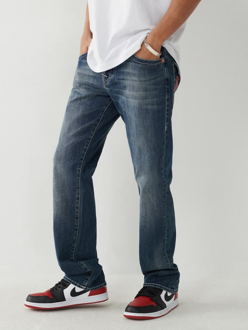 IDBD True Religion Ricky Painted Hs Straight Jeans | 1827-LKNXB