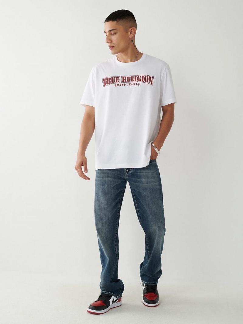 IDBD True Religion Ricky Painted Hs Straight Jeans | 1827-LKNXB