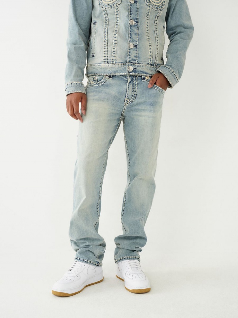 IDLL True Religion Ricky Super T Rope Stitch Straight Jeans | 2981-KWCGN