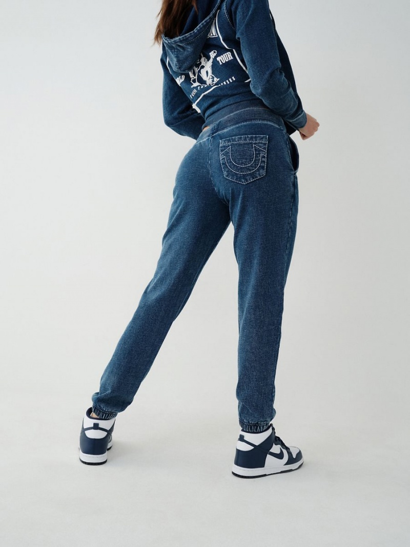 Indigo True Religion Indigo Big T Jogger | 1649-DVYOC