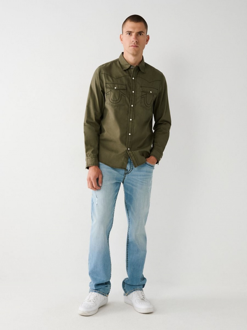 Kalamata True Religion Big T Western Shirts | 3810-BJLTV