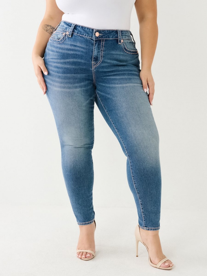 Karachi True Religion Plus Halle Big T Super Skinny Jeans | 6928-VOGKA