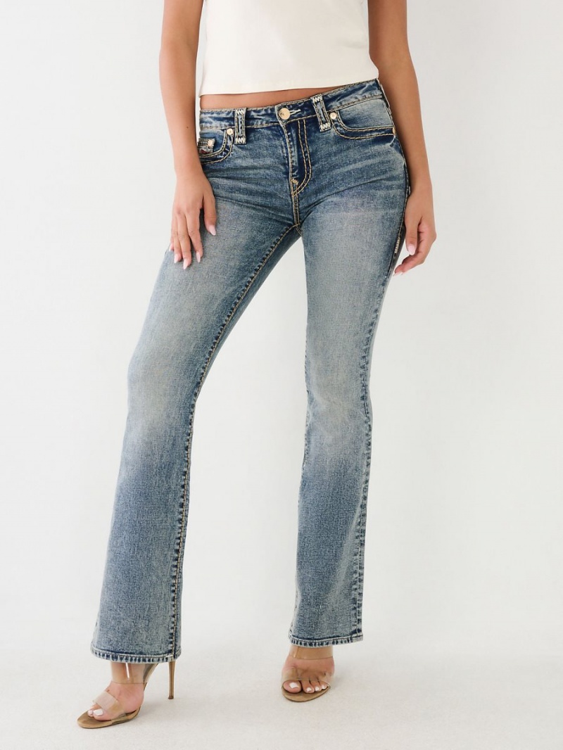 Khivai True Religion Becca Super T Stitch Bootcut Jeans | 5982-ZUOQV