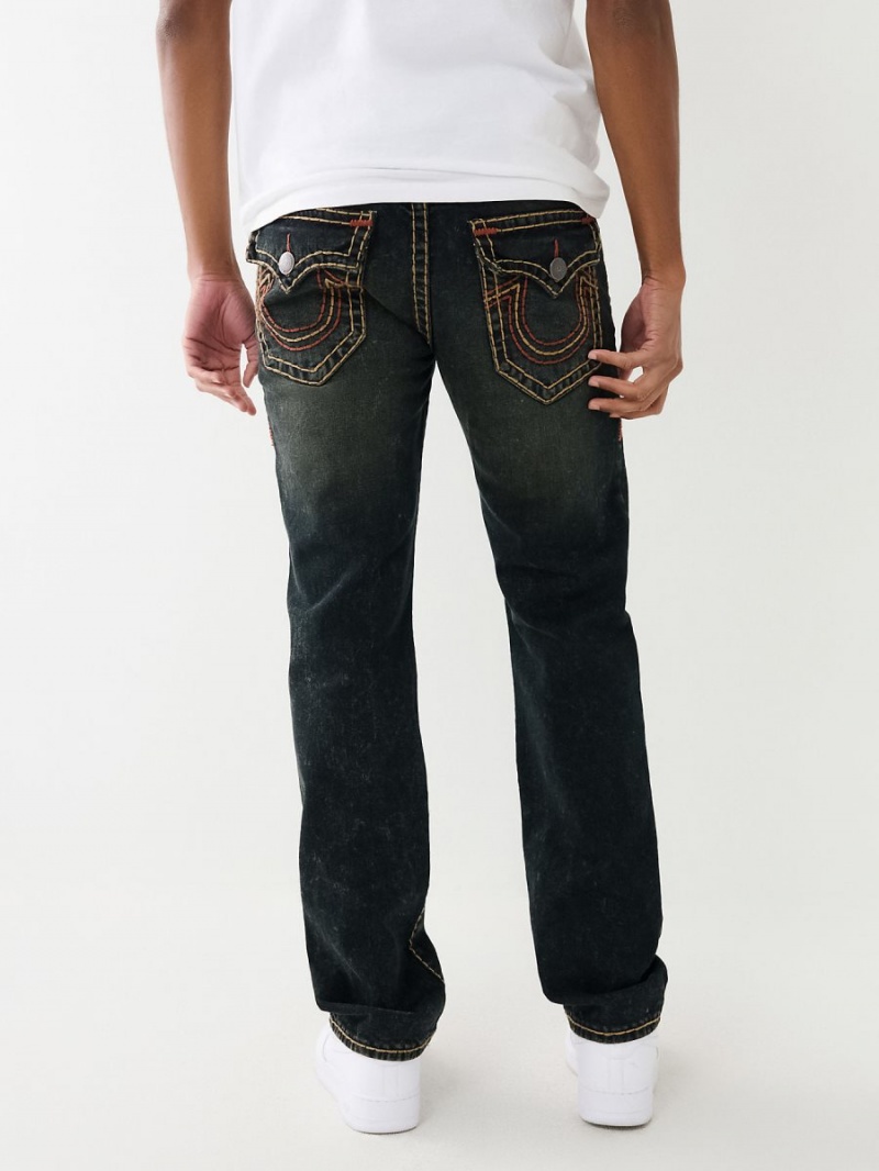 Kyoto Dark Wash True Religion Ricky Super T Straight Jeans | 1507-QLGAZ