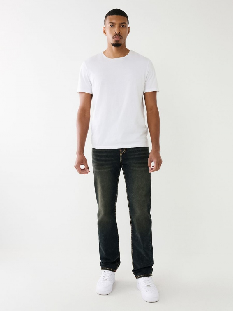 Kyoto Dark Wash True Religion Ricky Super T Straight Jeans | 1507-QLGAZ