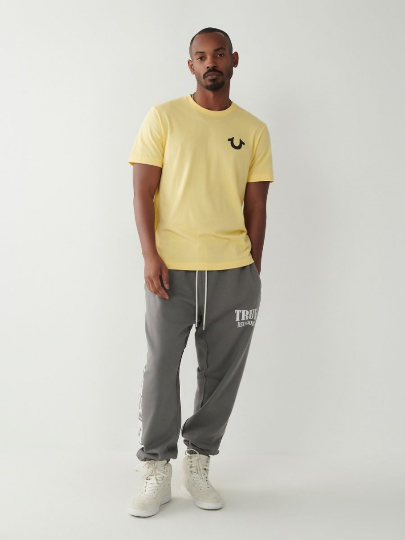 Lemon True Religion Logo T Shirts | 1352-FICRD