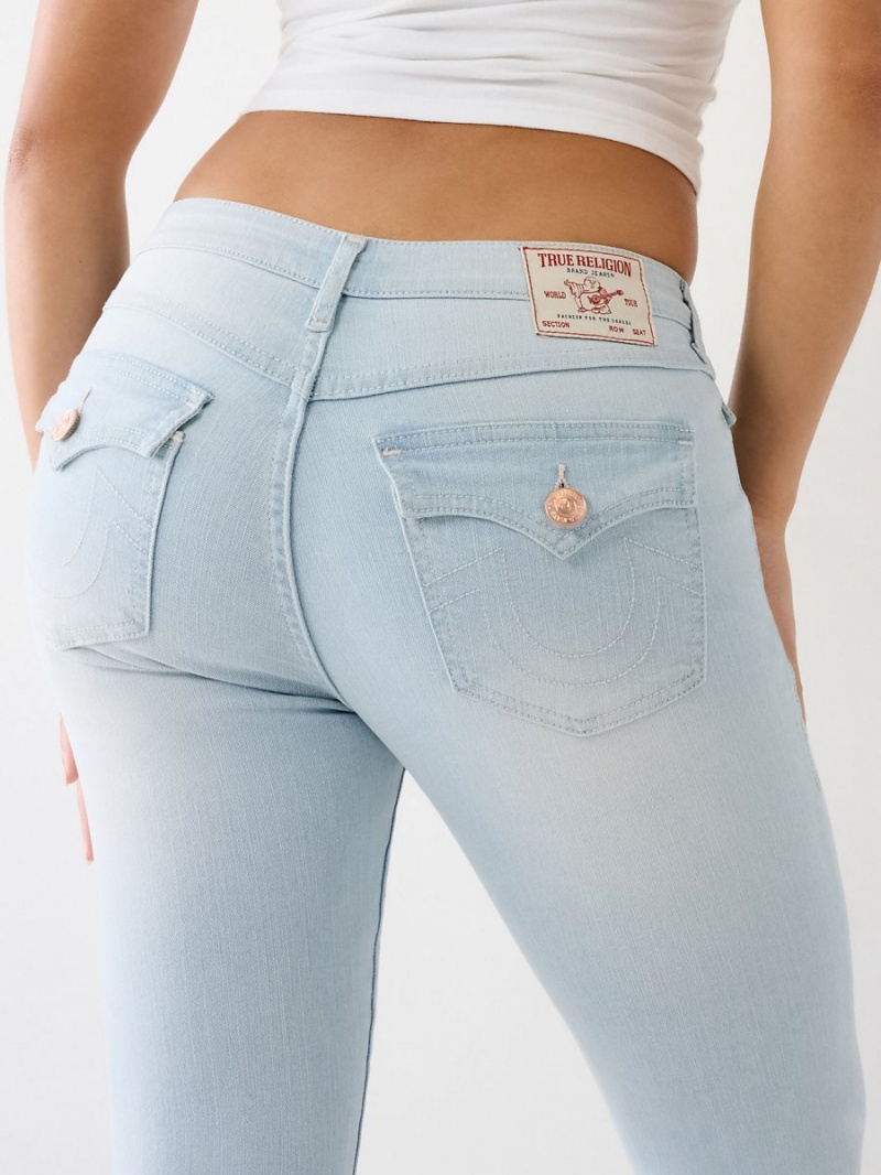 Light Freeze True Religion Jennie Mid Rise Curvy Skinny Jeans | 3628-XMJAO