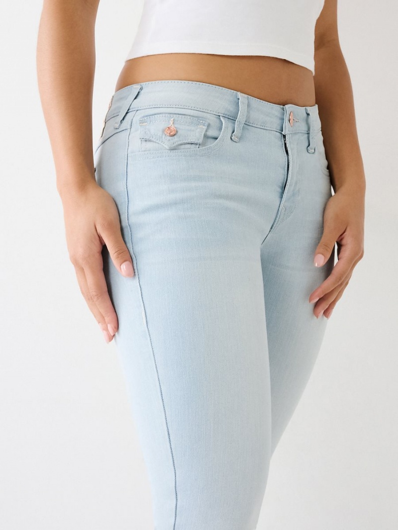 Light Freeze True Religion Jennie Mid Rise Curvy Skinny Jeans | 3628-XMJAO