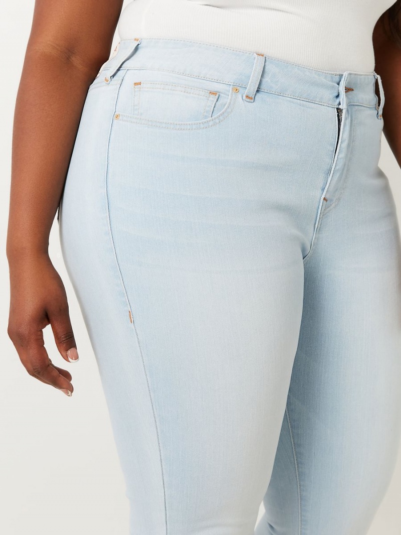 Light Freeze True Religion Plus Becca Mid Rise Bootcut Jeans | 8263-LTYHZ