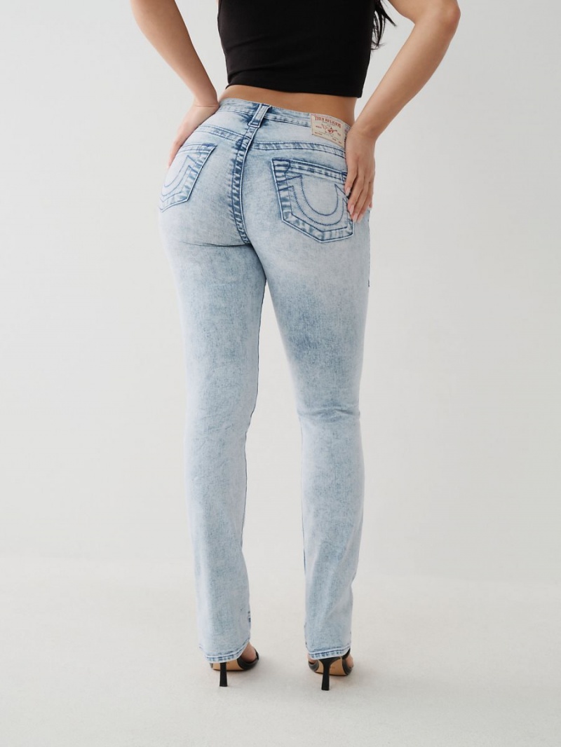 Light Kyanite True Religion Billie Straight Jeans | 2746-LAMTU