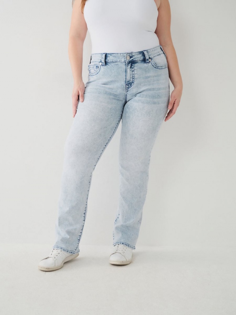 Light Kyanite True Religion Billie Straight Jeans | 2746-LAMTU