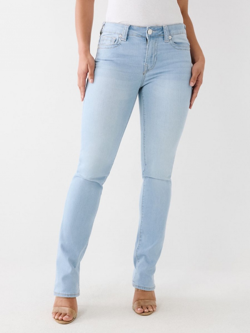 Light Refresh Wash True Religion Billie Straight Jeans | 6913-AQWML