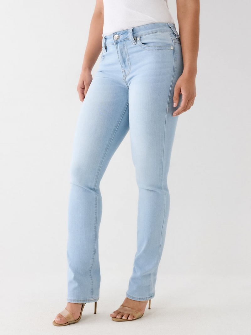 Light Refresh Wash True Religion Billie Straight Jeans | 6913-AQWML