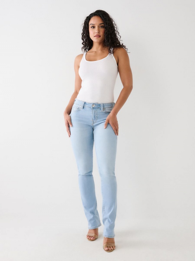 Light Refresh Wash True Religion Billie Straight Jeans | 6913-AQWML