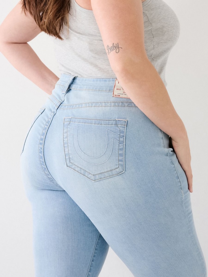 Light Refresh Wash True Religion Plus Billie Straight Jeans | 1392-VQZLC