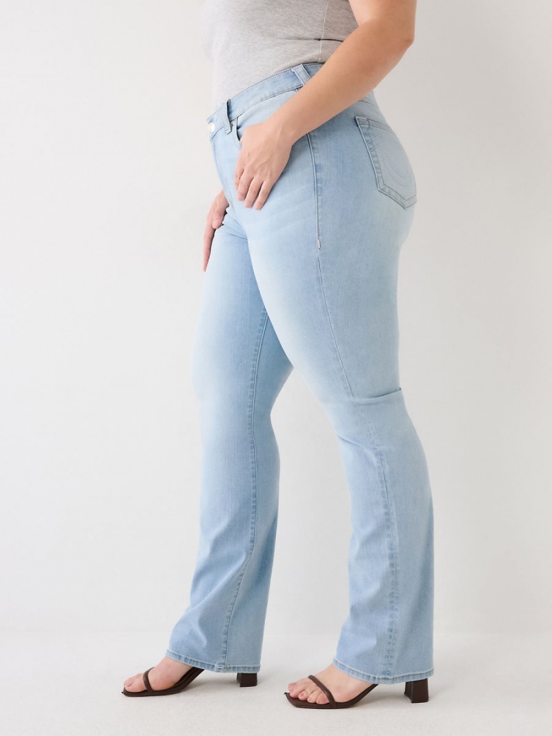 Light Refresh Wash True Religion Plus Billie Straight Jeans | 1392-VQZLC