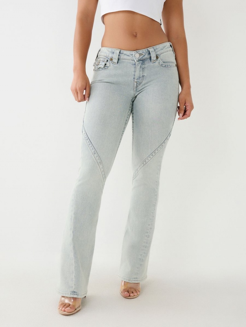 Light Wash True Religion Joey Lr Seaming Flared Jeans | 5083-COITX