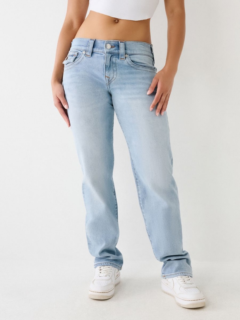 Light Wash True Religion Ricki Relaxed Jeans | 6987-SIUNR