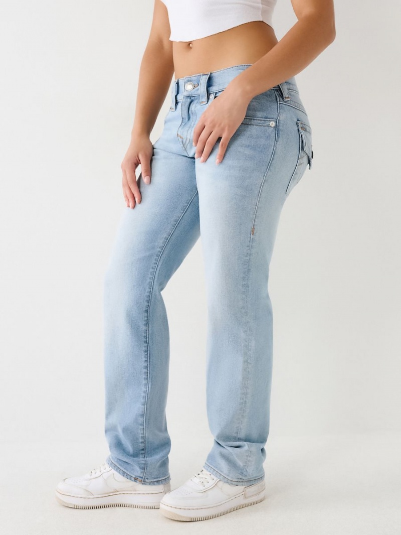 Light Wash True Religion Ricki Relaxed Jeans | 6987-SIUNR