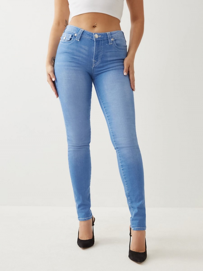 Light Wash True Religion Stella Skinny Jeans | 4308-AJXOQ