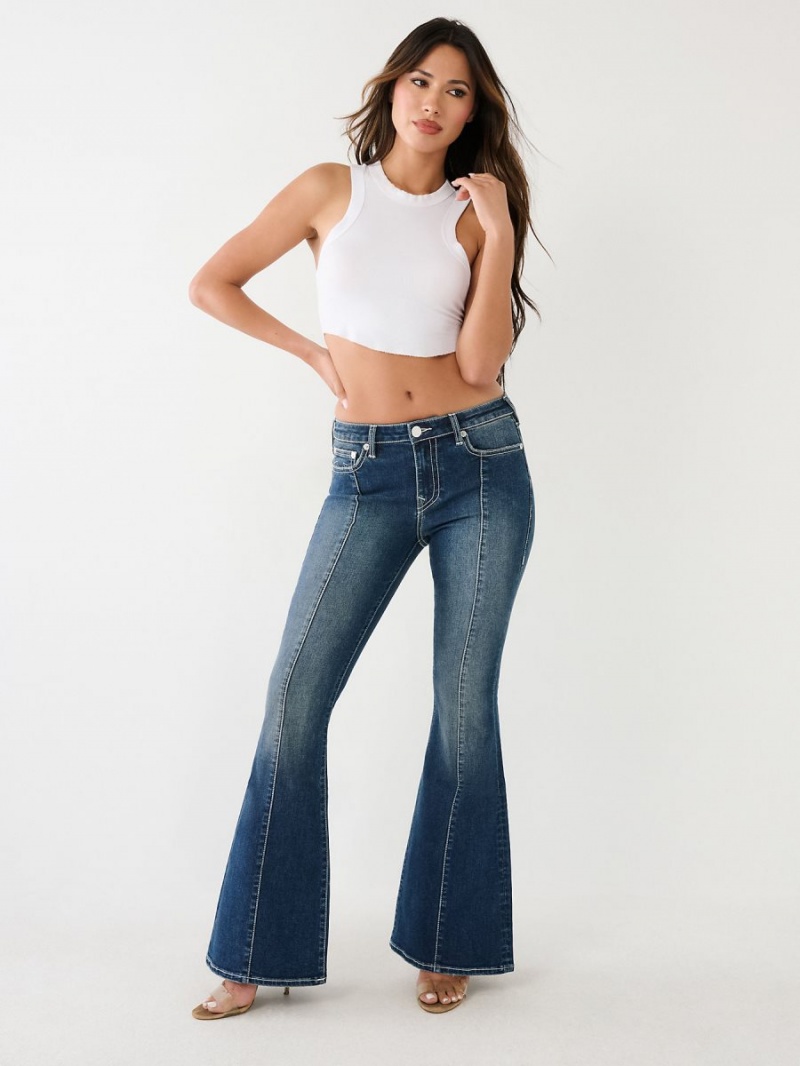 Love In A Mist True Religion Charlie Seamed Flare Jeans | 4790-PUIZO