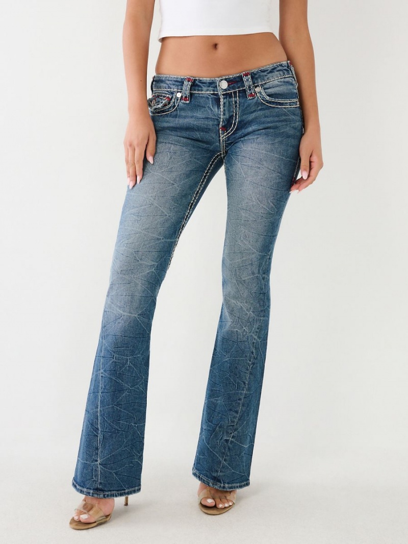 Macau True Religion Joey Super T Low Rise Flare Jeans | 2694-YMJNX