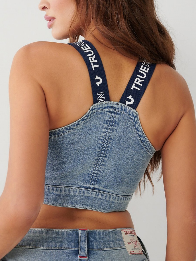 Malibu True Religion Overall Denim Top | 4321-MLXSF