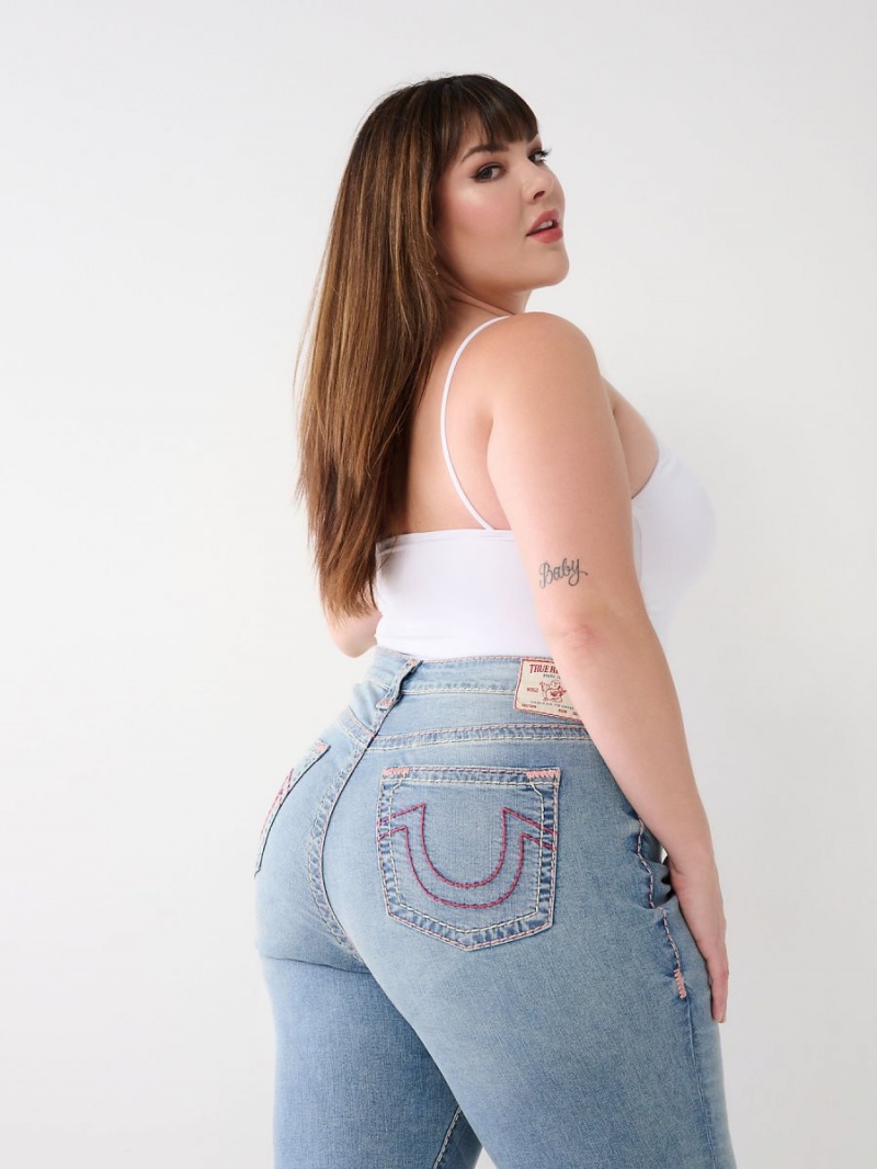 Malibu True Religion Plus Jennie Super T Curvy Skinny Jeans | 2634-ZQXBO