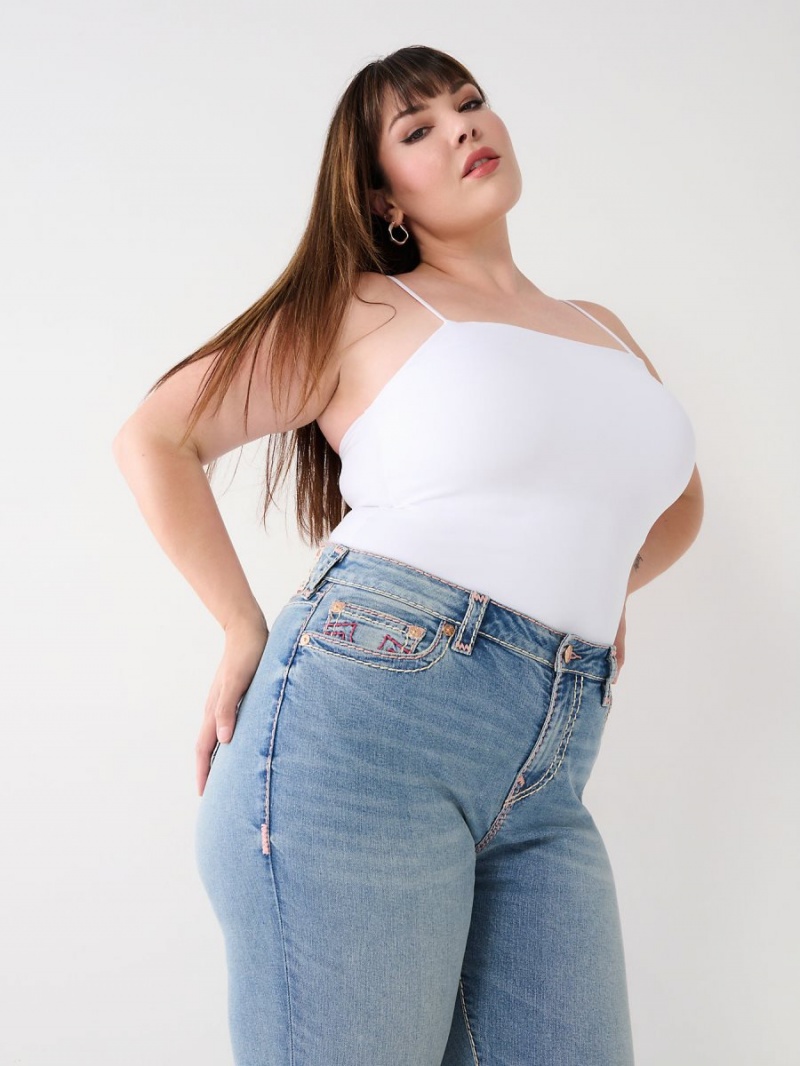 Malibu True Religion Plus Jennie Super T Curvy Skinny Jeans | 2634-ZQXBO