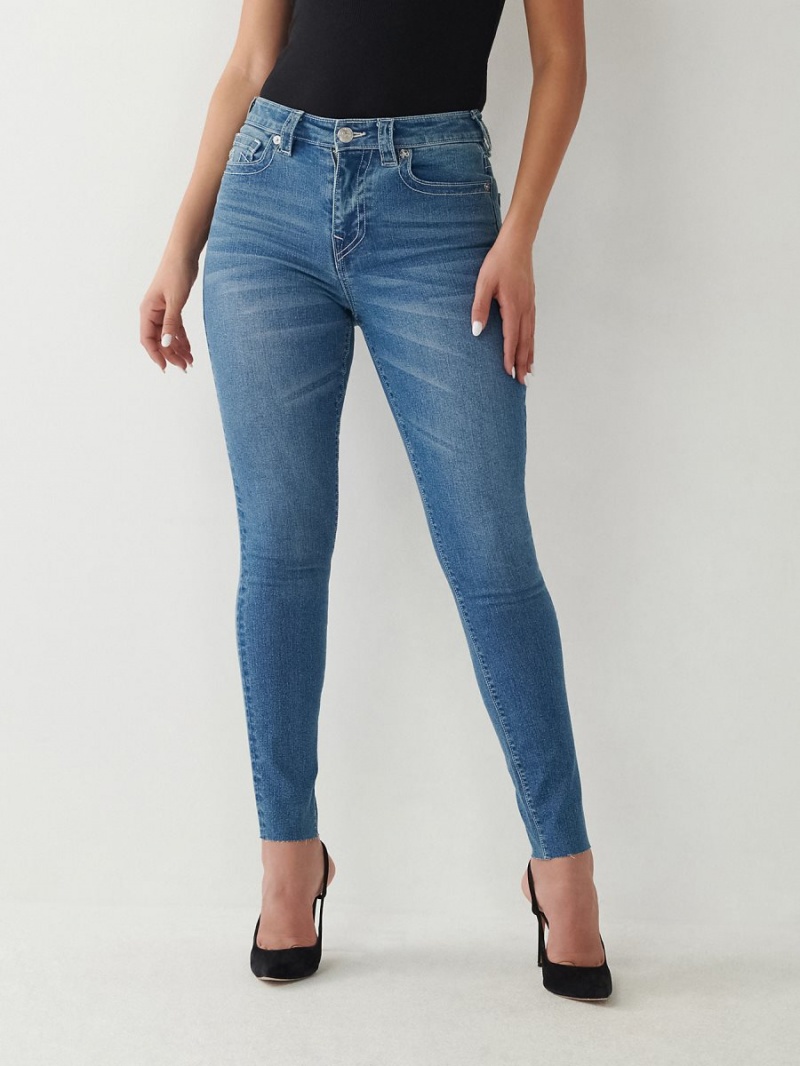 Medium Dasher True Religion Halle High Rise Super Skinny Jeans | 3271-RAWQU