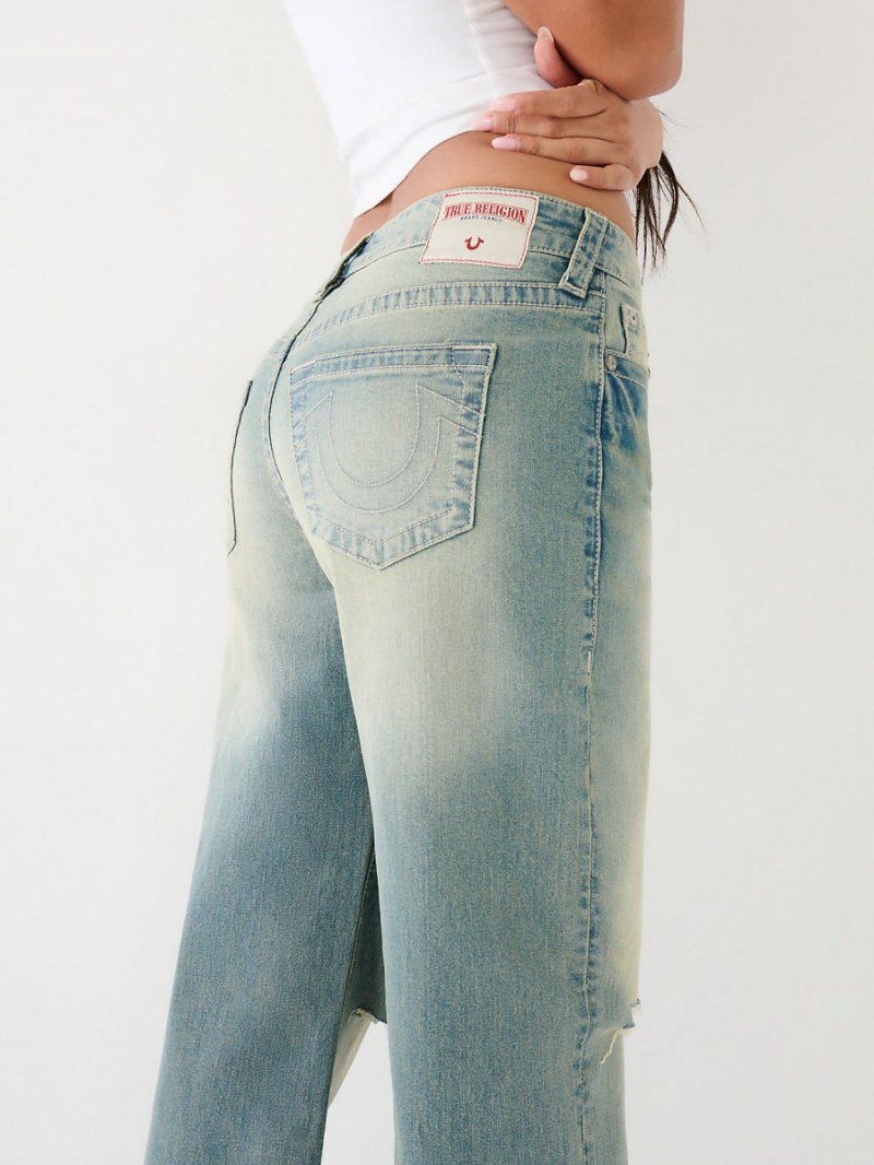 Medium Destroy True Religion Bobbi Baggy Jeans | 1236-NXTCS